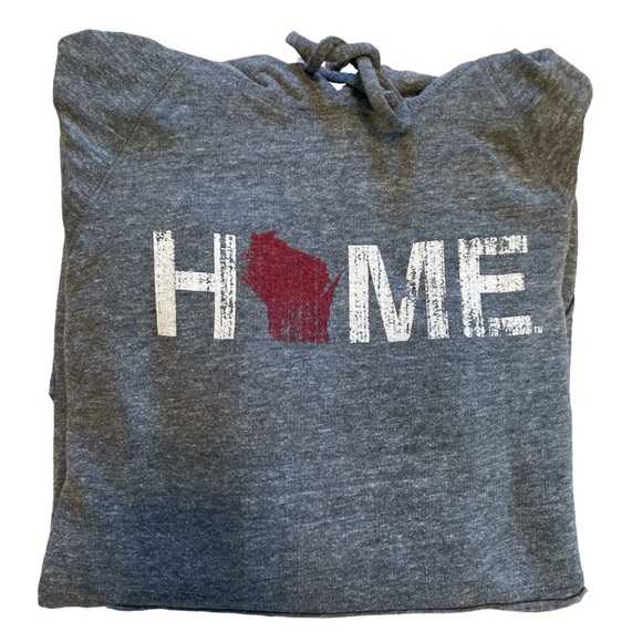 Comfy Wisconsin Home Hoodie. Sz Medium. Great Condition. - Picture 4 of 6